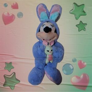 Disney Minnie Mouse plush easter bunny 17”